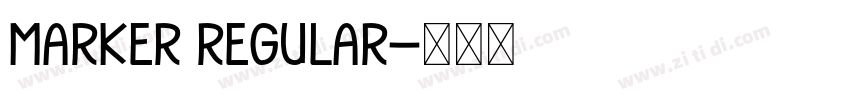 Marker Regular字体转换
